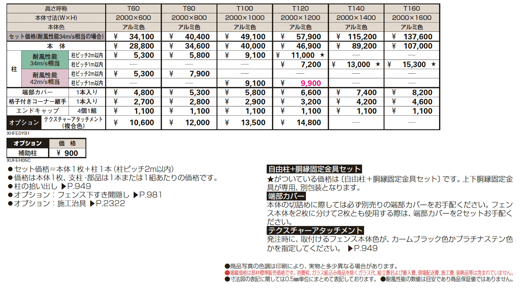 シンプレオ フェンスYB1型 横格子【2024.6月発売】_価格_1