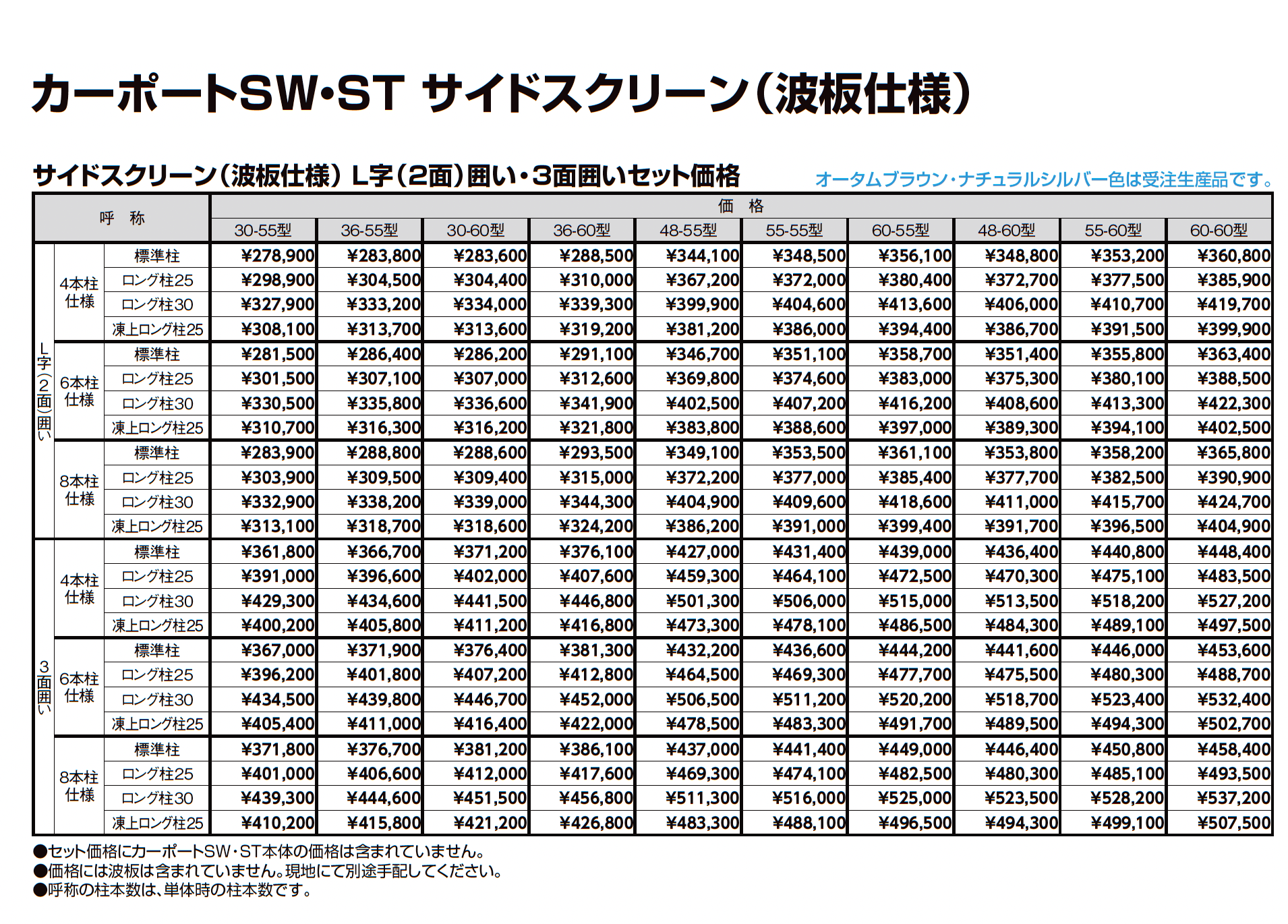 カーポートST 4500タイプ 3台用_価格_6