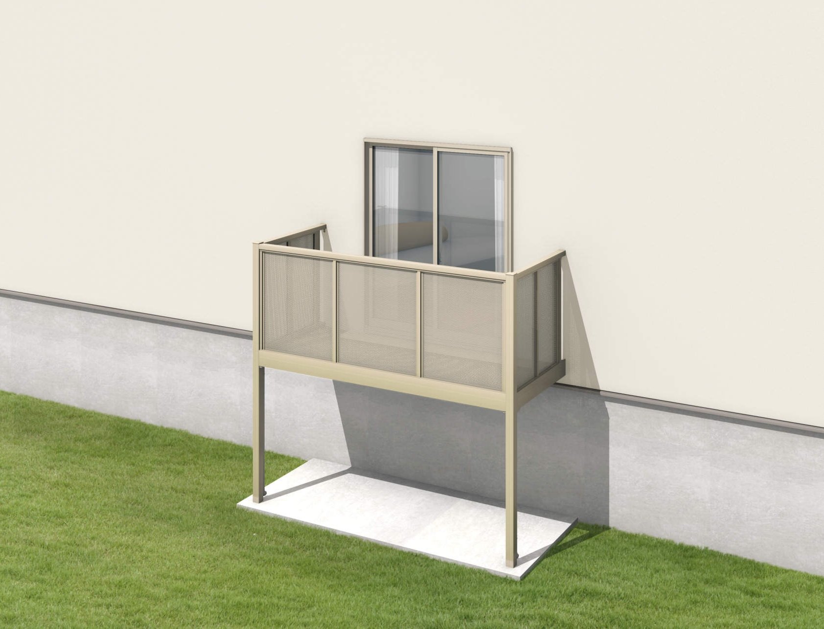 三協アルミの「オルネ(柱建て式 ショートタイプ〈パンチング〉 )」