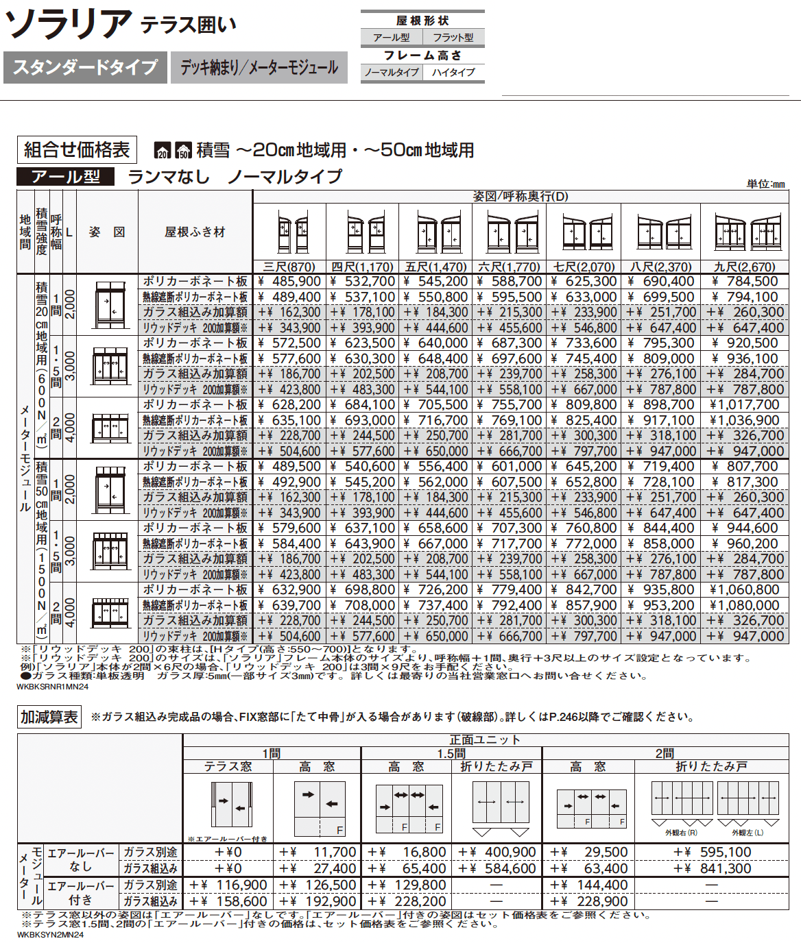 ソラリア テラス囲い スタンダードタイプ デッキ納まり_価格_7