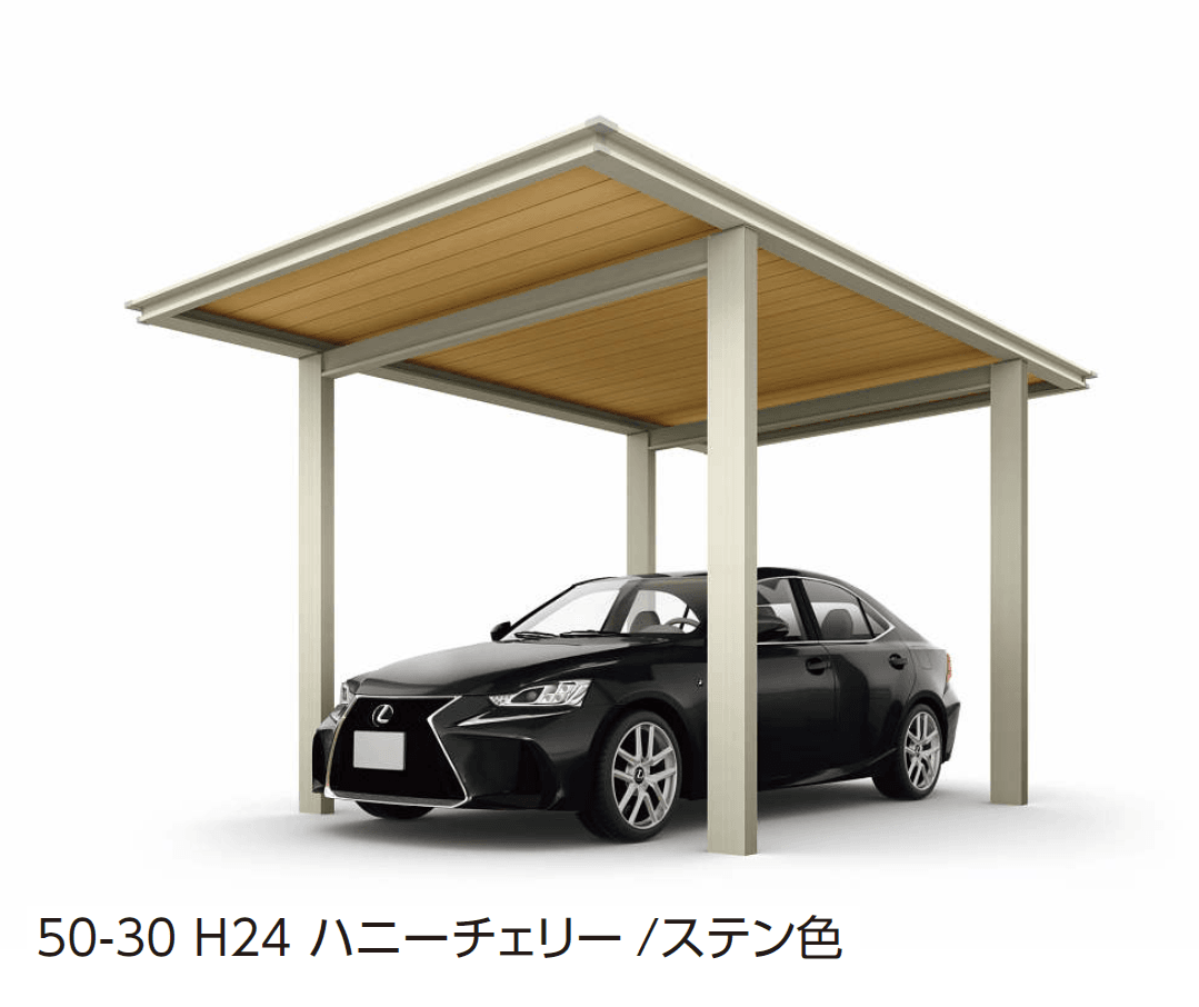 YKK APの「ルシアス カーポート 1500タイプ 1台用 単体セット/奥行連結セット【2024年版】」のサブ画像3