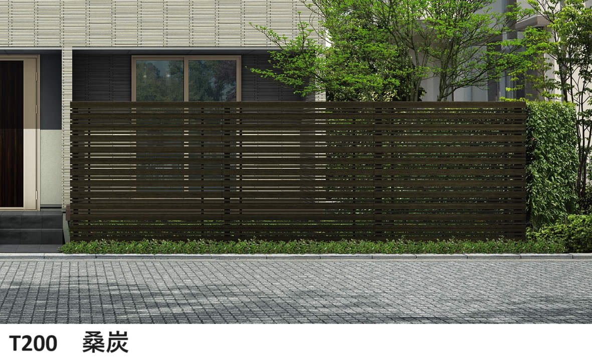 YKK APの「ルシアス スクリーンフェンス S05型 横板格子+細横格子」のサブ画像1