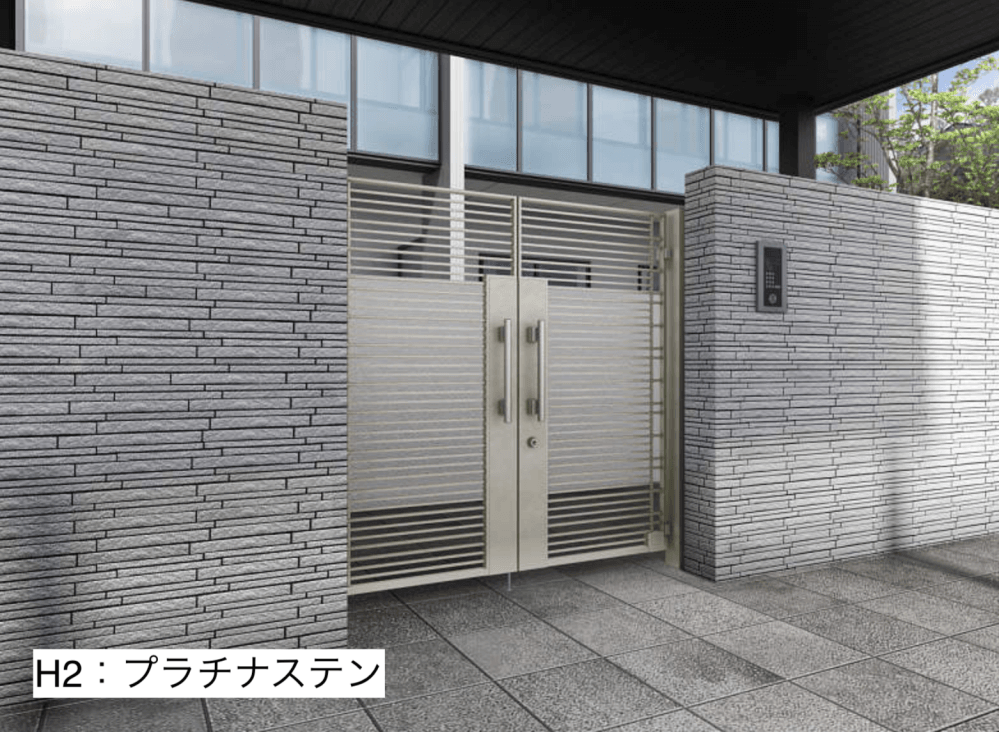 YKK APの「電気錠付共用門扉 シャローネ 門扉SA01型【2023年版】」のサブ画像1