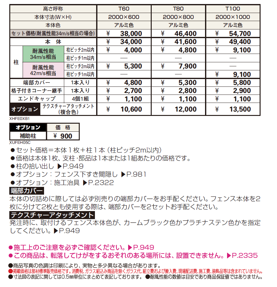 シンプレオ フェンスXB1型 井桁格子【2024.6月発売】_価格_1