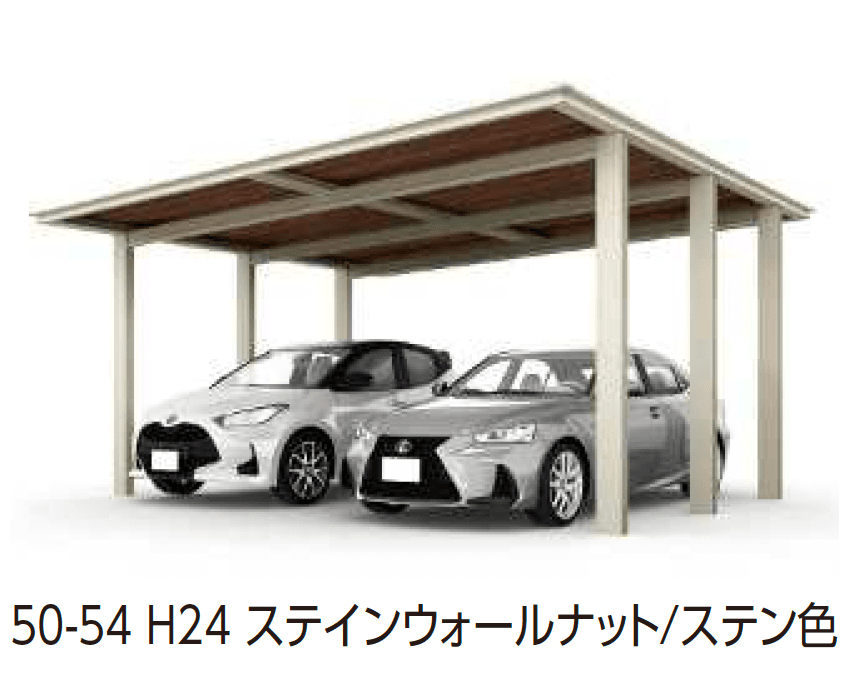 YKK APの「ルシアス カーポート 1500タイプ 2台用 (単体/奥行連結)」のサブ画像5