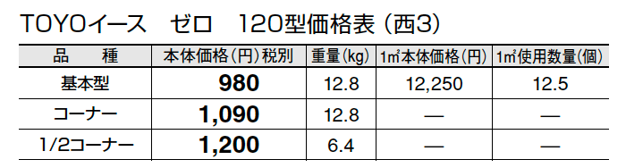 トーヨーイース ゼロ【九州地方】【2024年版】_価格_1