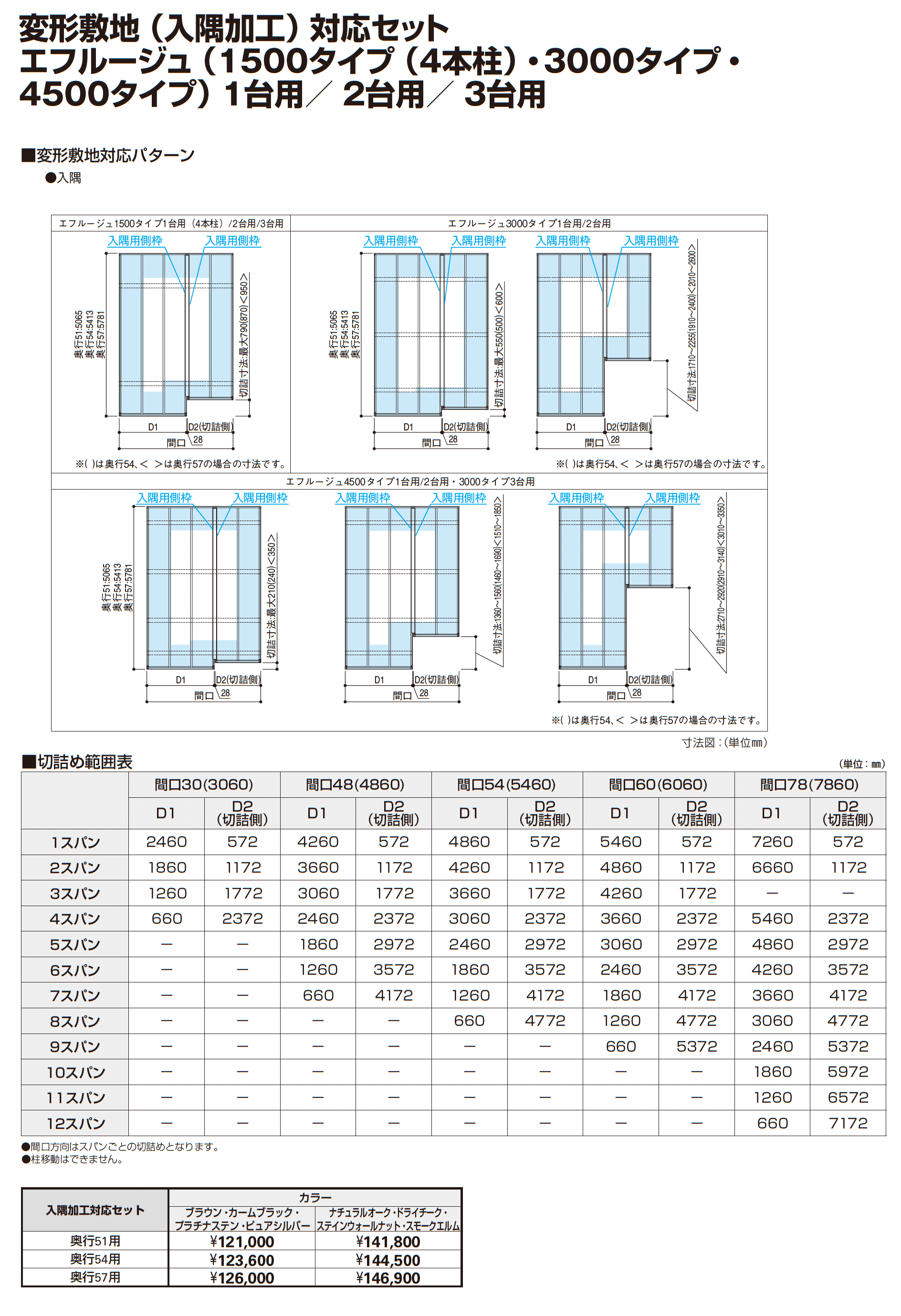 エフルージュ 3000タイプ 2台用(単体)_価格_7