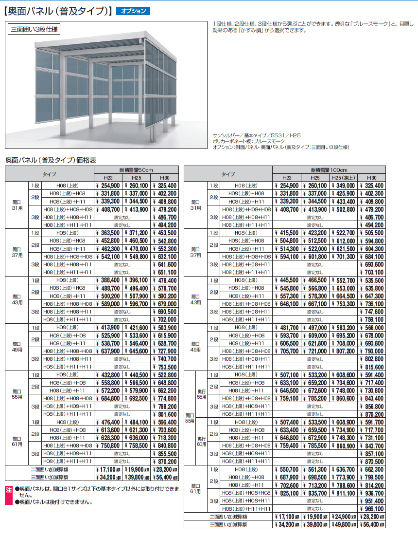 G1-R/ジーワン アール(側面パネル/奥面パネル/側面パネル・奥面パネル:奥行22用)【2024年版】_価格_3