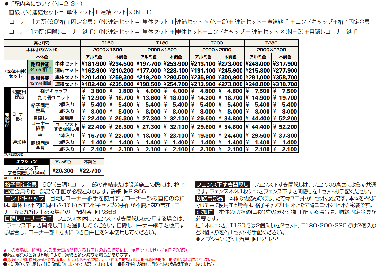 ルシアス スクリーンフェンスS03型【2024年版】_価格_1