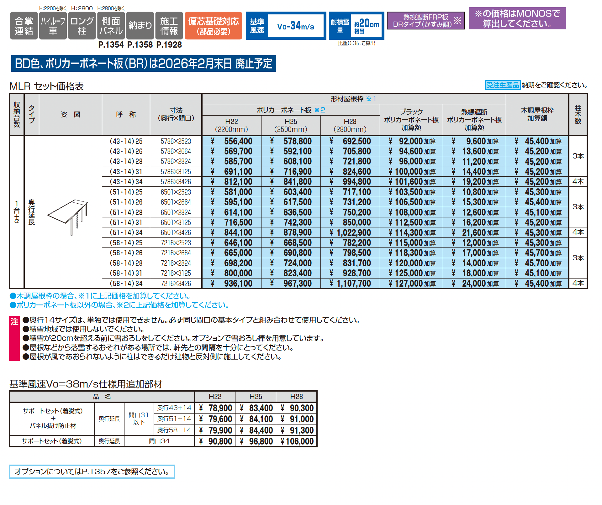 ニューマイリッシュ 通常勾配(奥行延長・合掌)_価格_1