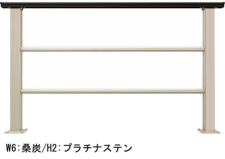YKK APの「ルシアス デッキフェンス B03型 横格子2本タイプ」のサブ画像4