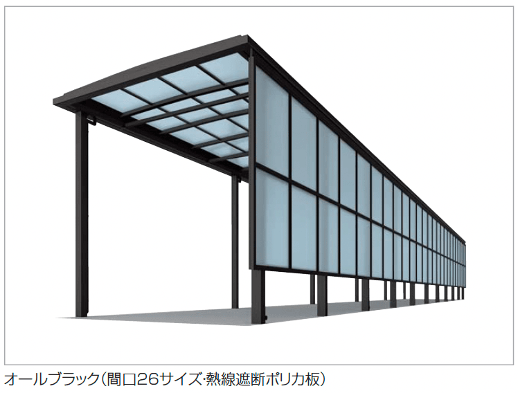 四国化成の「ソリッドルーフFHタイプ サイドパネル付 柱間ピッチ2000m【2024年版】」のサブ画像1