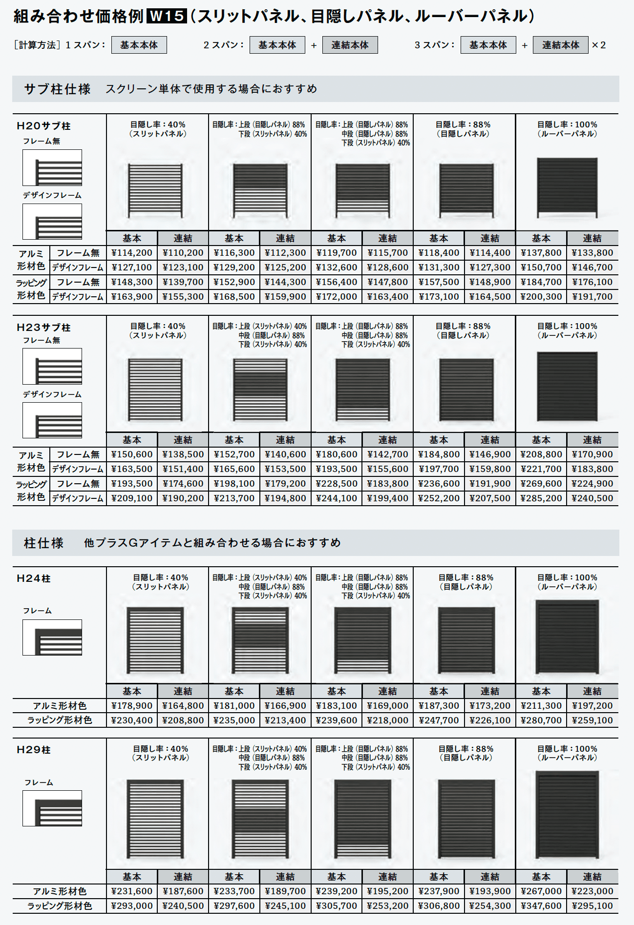 Gスクリーン 目隠しフェンスタイプ【2025年版】_価格_1