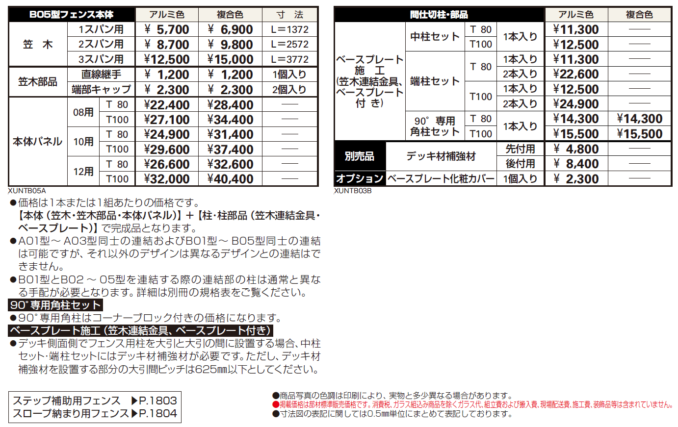 ルシアス デッキフェンスB05型【2024年版】_価格_1