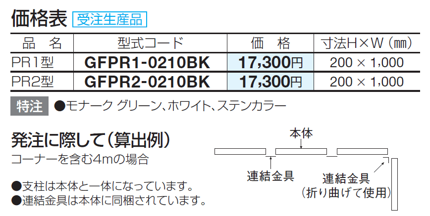 ガーデンフェンスPR2型【2024年版】_価格_1