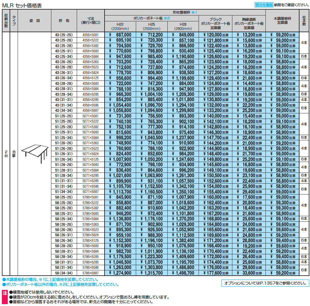 ニューマイリッシュ 通常勾配(奥行延長・合掌)_価格_2