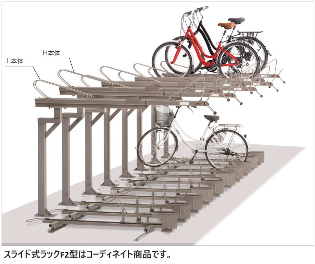 四国化成の「2段式サイクルラック2型」