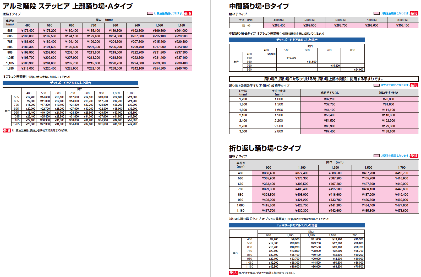 アルミ階段 ステッピア【2024年版】_価格_2