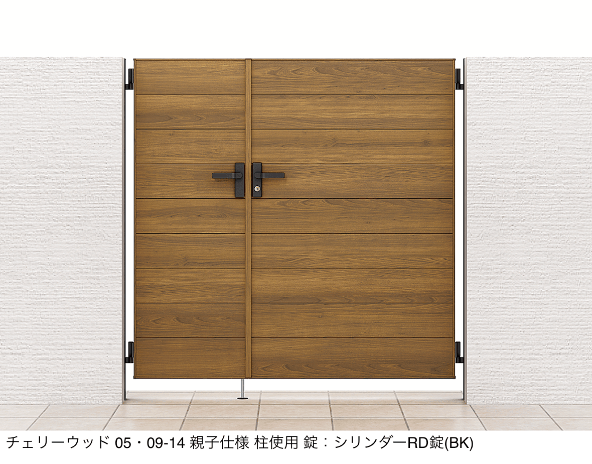 LIXILの「開き門扉AA YM1型(木調)」のサブ画像1