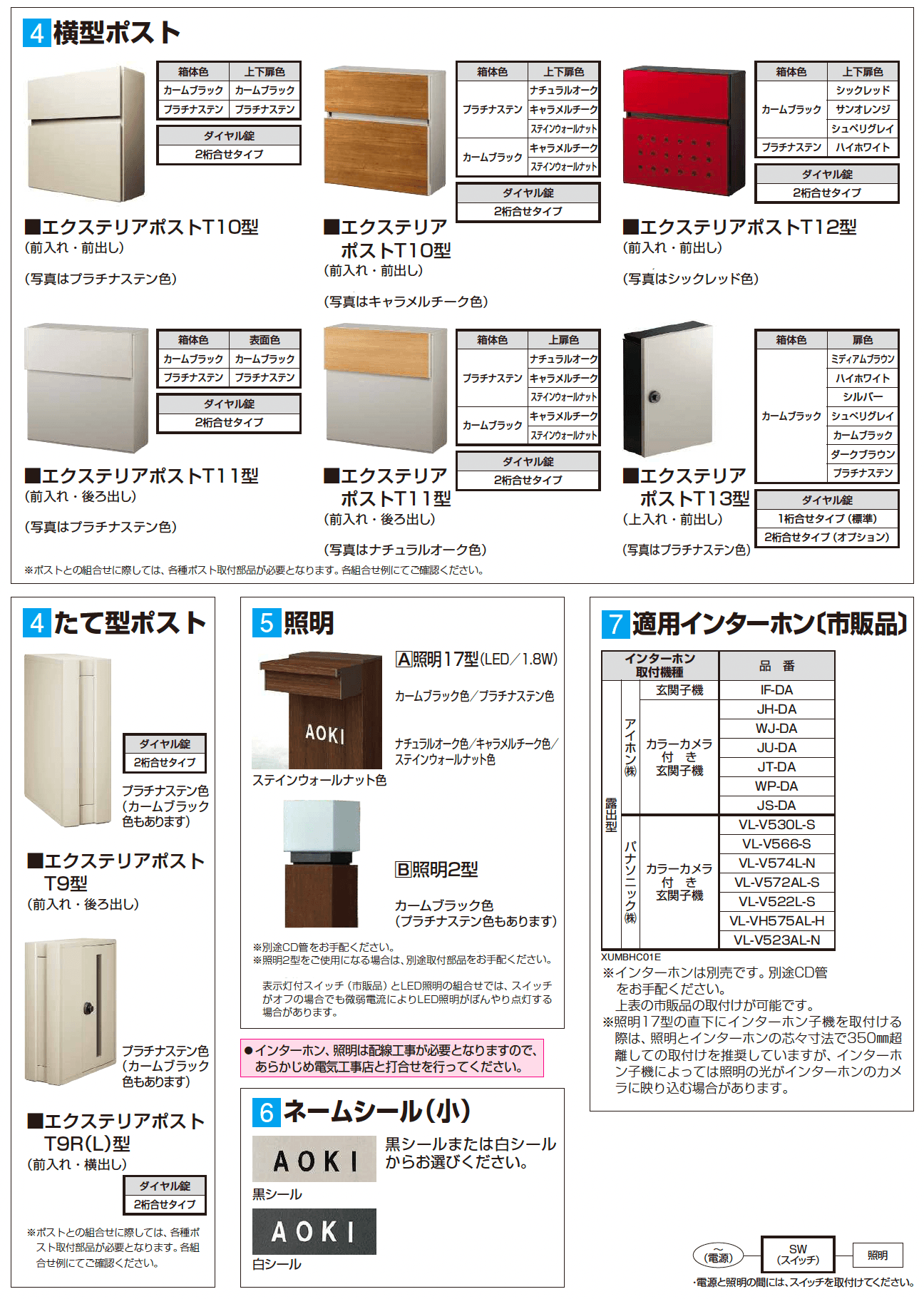 カスタマイズ ポストユニット_バリエーション_3