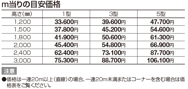 GTF3型(アルミカラー)【2023年版】_価格_1