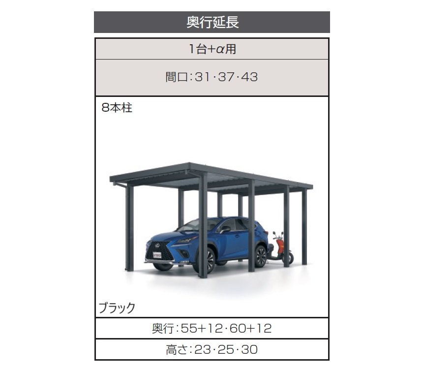 三協アルミの「G1-R/ジーワン アール(耐積雪量150cm仕様:基本・奥行延長・間口延長・奥行連結・間口連結)」のサブ画像2