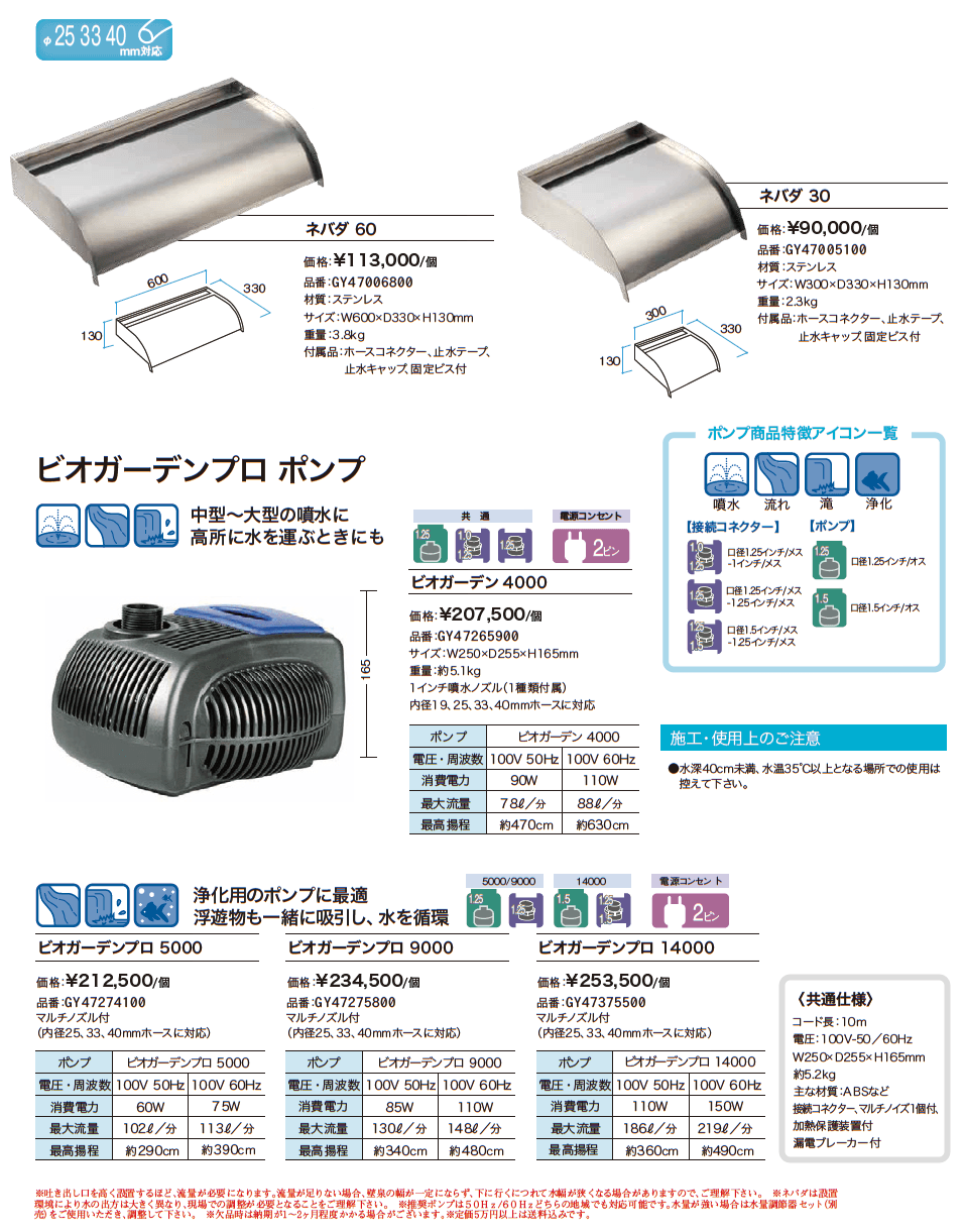 ネバダ/ビオガーデンプロ ポンプ【2023年版】_価格_1
