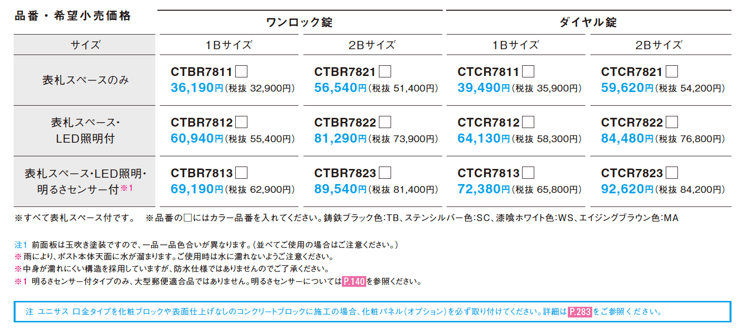 口金 ユニサス(口金タイプ)【2023年版】_価格_1