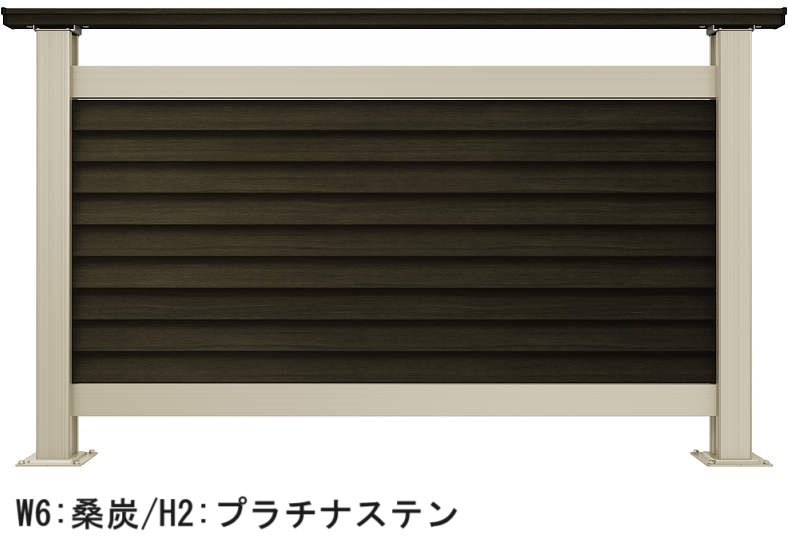 YKK APの「ルシアス デッキフェンス B05型 通風ガラリルーバータイプ」のサブ画像4