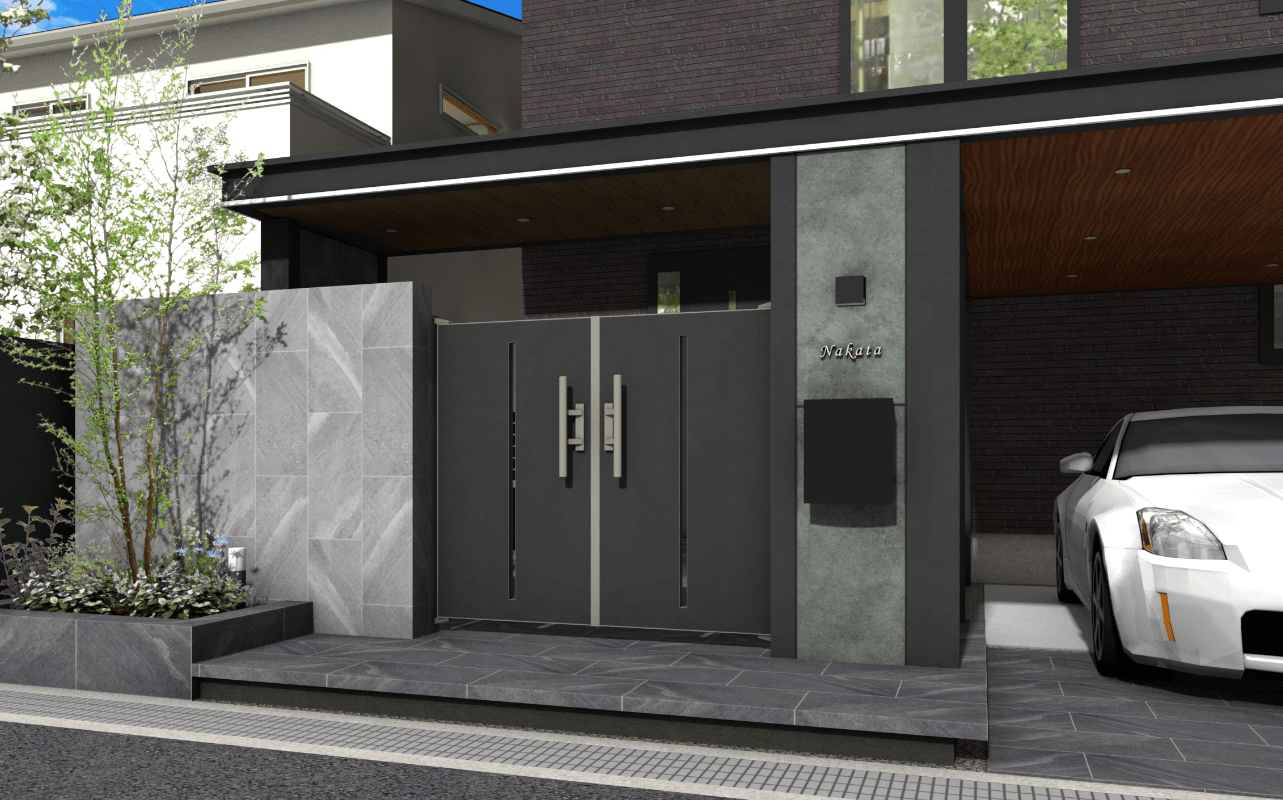 タカショーの「エバーアートボード門扉®︎ スリット」