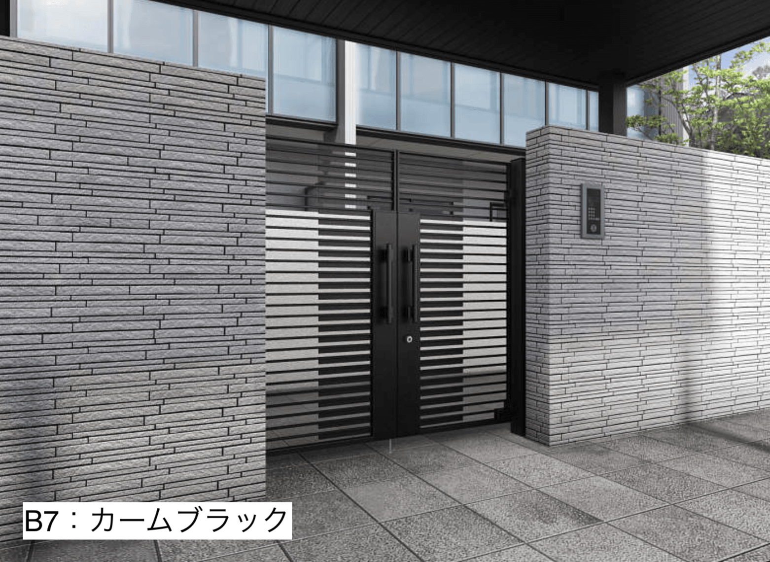 YKK APの「電気錠付共用門扉 シャローネ 門扉SA03型【2023年版】」