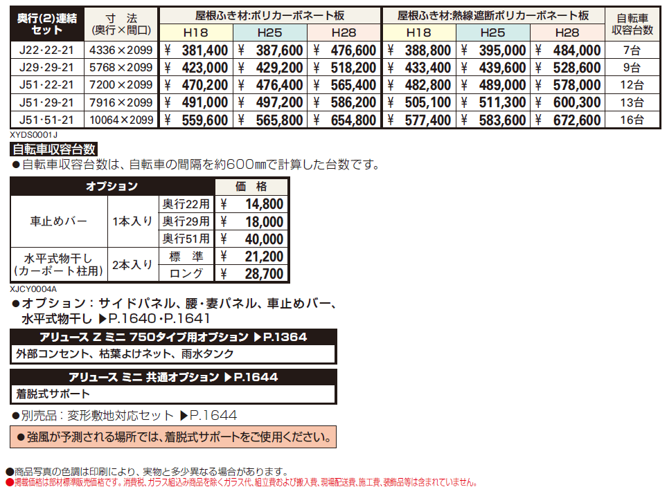アリュース Z ミニ 750タイプ 奥行(2)連結セット【2024年版】_価格_1