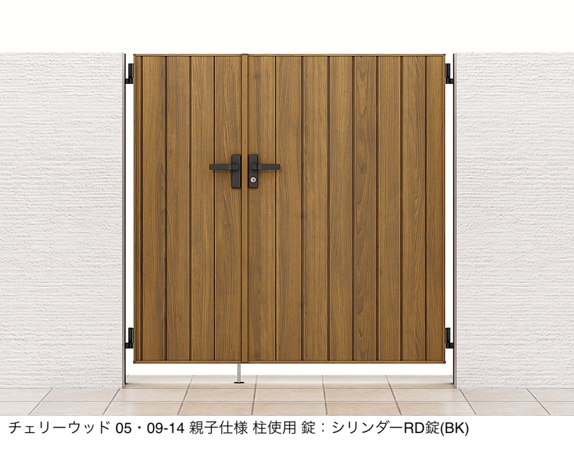 LIXILの「開き門扉AA TM1型(木調)」のサブ画像1