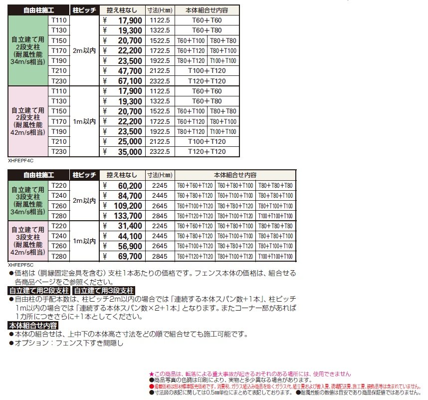 インセットデザイン〈自立建て用〉多段支柱 【2024.6月発売】【2024年版】_価格_1