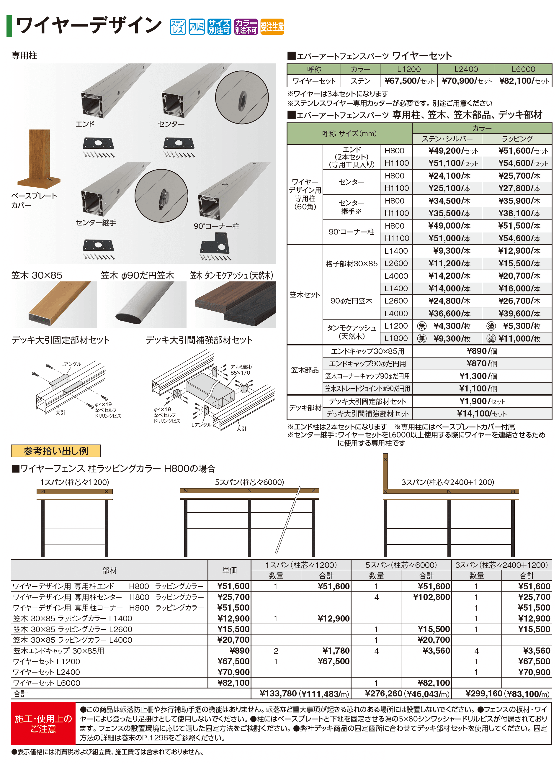 エバーアート®︎フェンスパーツ ワイヤーデザイン_価格_1