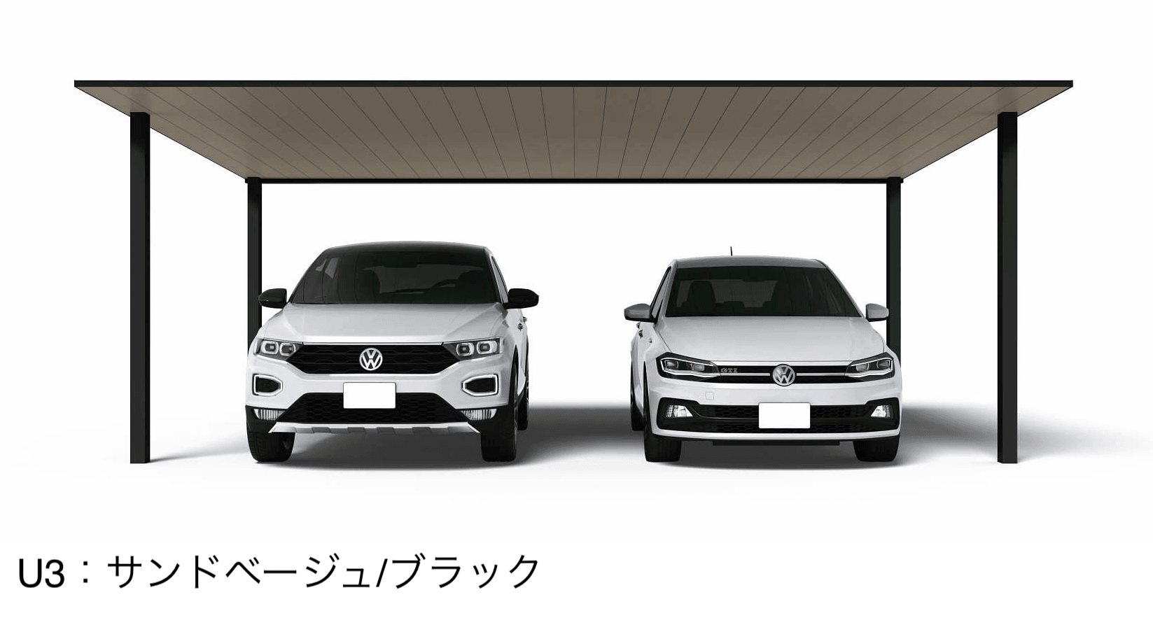 YKK APの「プレーンルーフ 600タイプ 2台用 単体セット」のサブ画像8