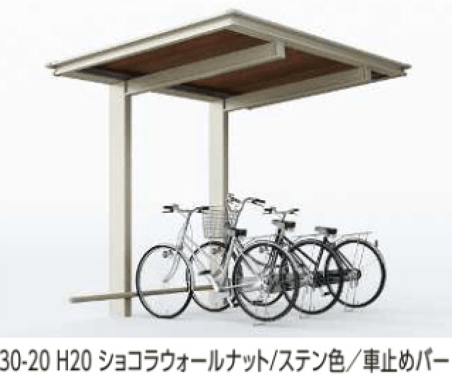 YKK APの「ルシアス サイクルポート 750タイプ 単体セット/奥行連結セット【2023年版】」のサブ画像5