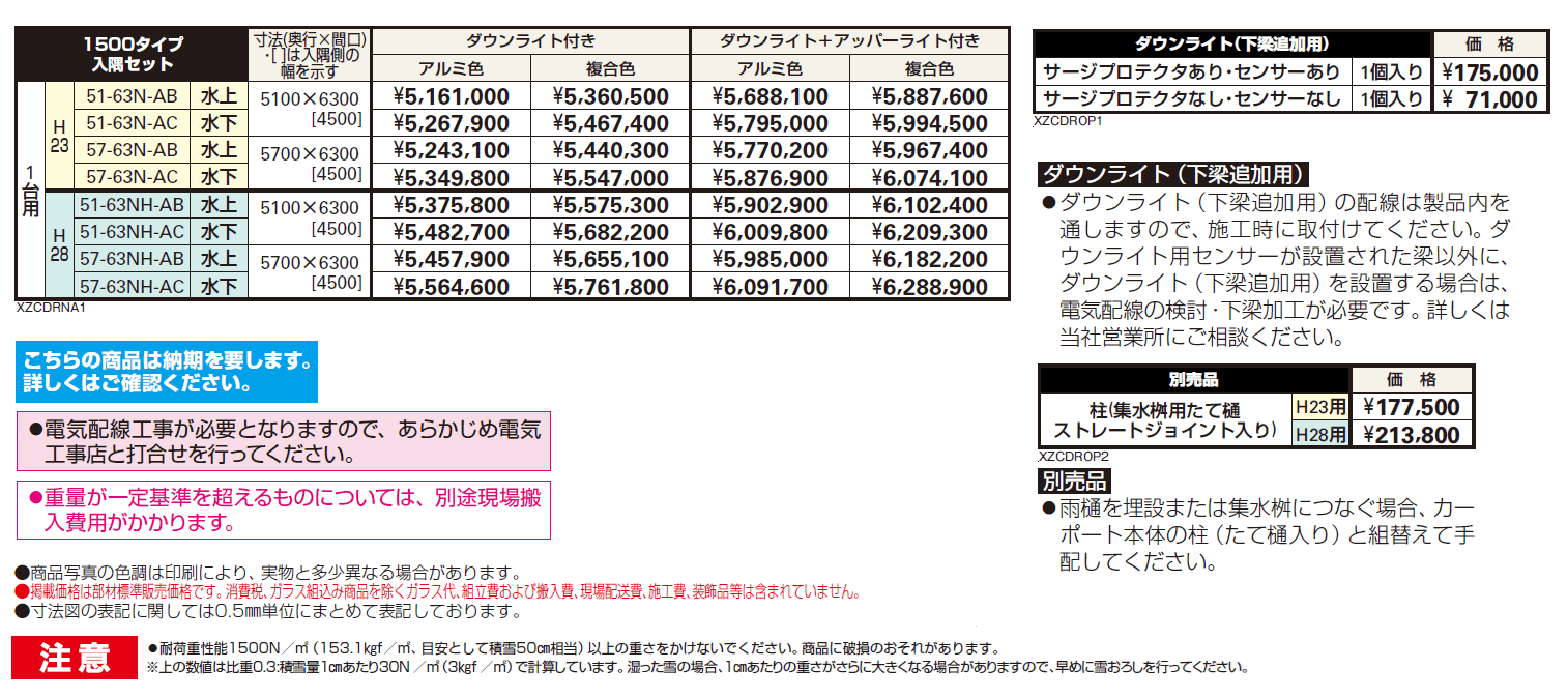 エクスティアラ ルーフ 1500タイプ 入隅セット(アプローチ+1台用)【2024年版】_価格_1