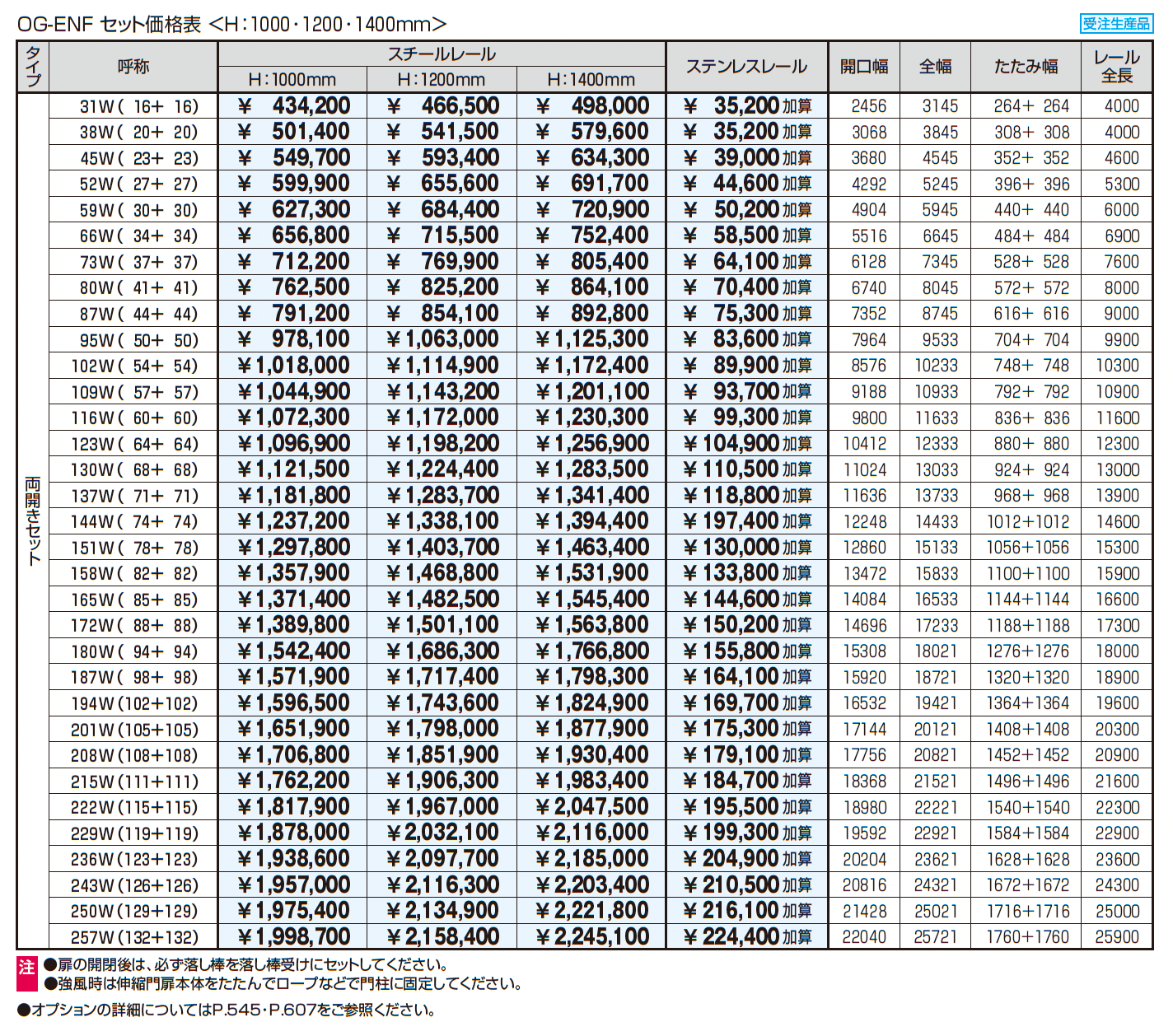 アルテンダEN型 フラットレールタイプ_価格_2