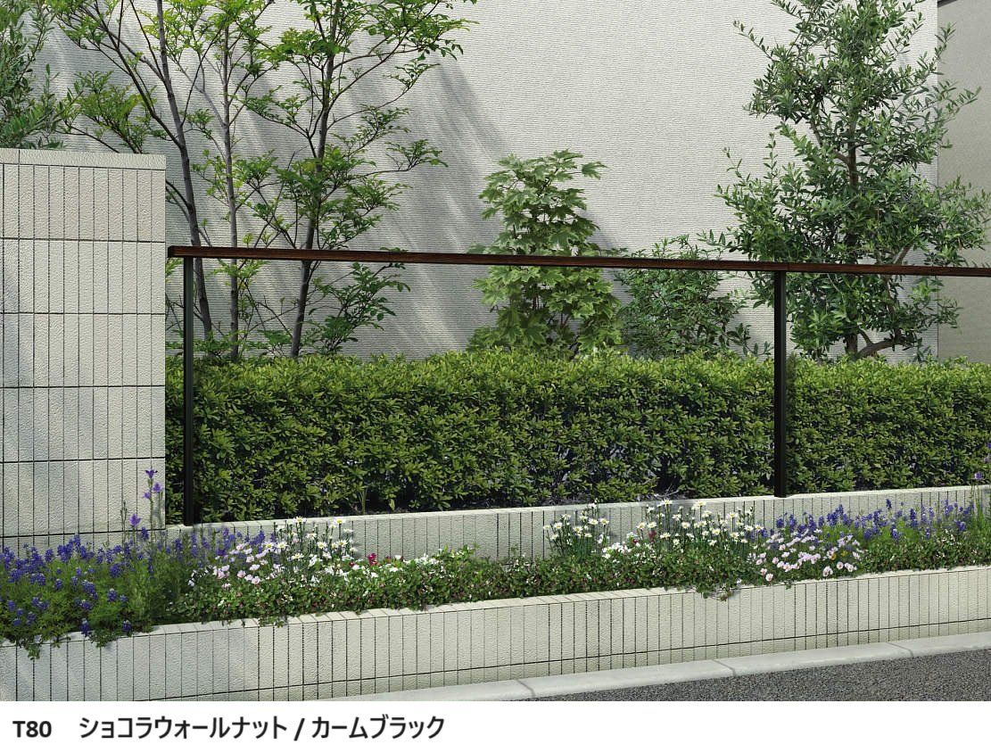 YKK APの「ルシアス フェンスLite B01型 横格子なし【2024年版】」