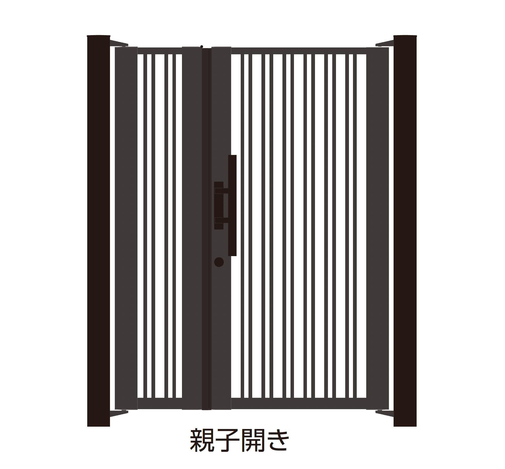 タカショーの「ロートアルミゲート ストライプダブル」のサブ画像3