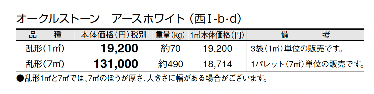 オークルストーン アースホワイト_価格_4