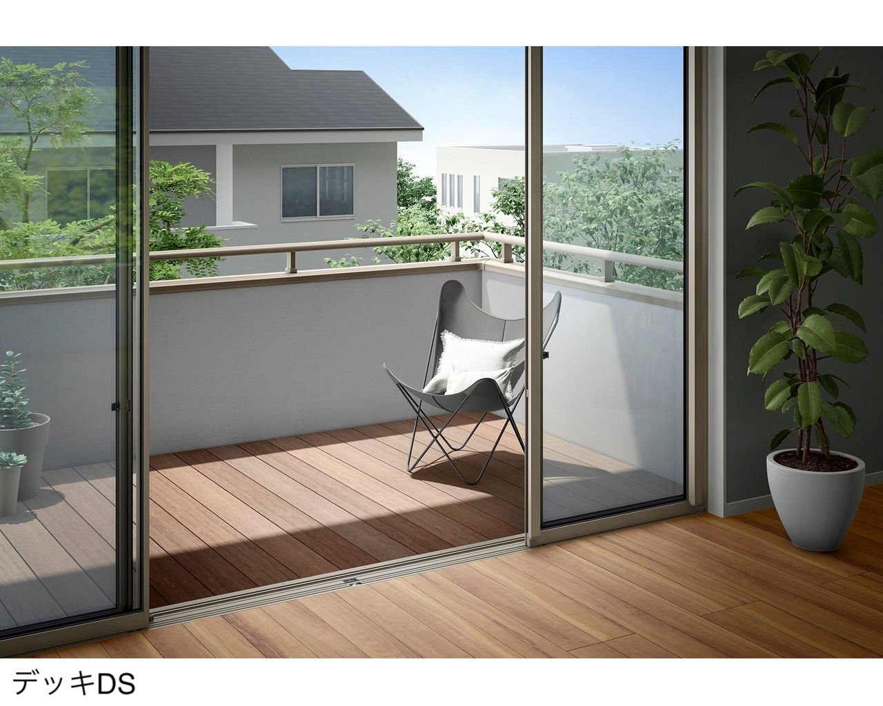 LIXILの「樹ら楽・デッキDC・デッキDS ベランダ仕様」のサブ画像4