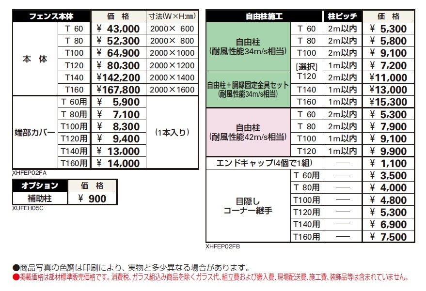 シンプレオ フェンスP2F型 採光ルーバー【2024年5月末まで】【2024年版】_価格_1