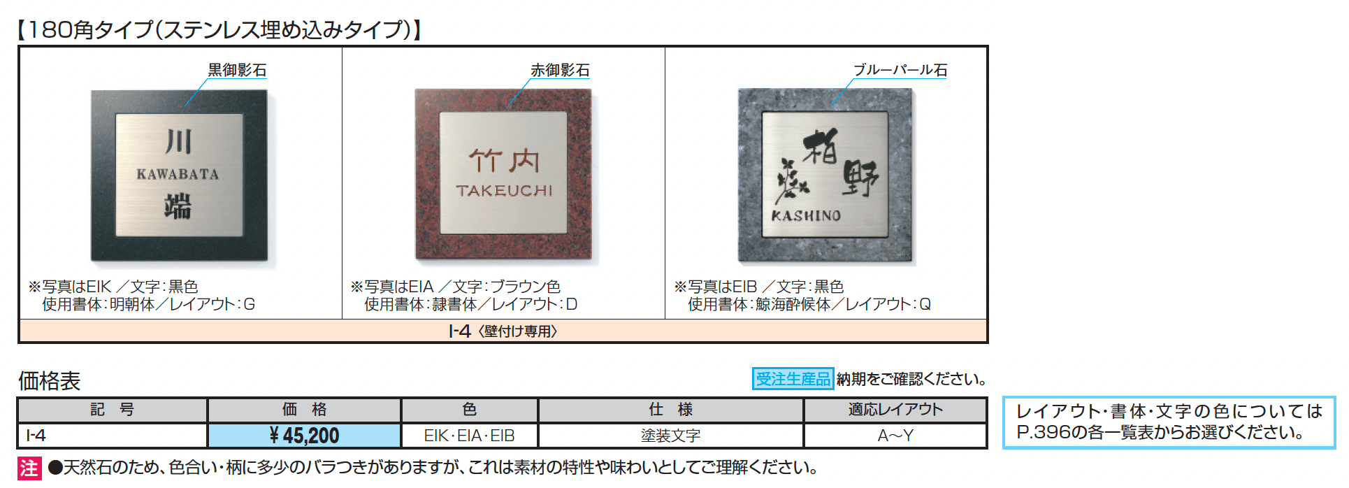ステンレス+御影石(ステンレス埋め込みタイプ)【2025年版】_価格_1