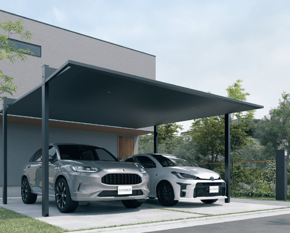 三協アルミの「カーポート FⅡ (両支持タイプ)【2024年版】」のサブ画像2