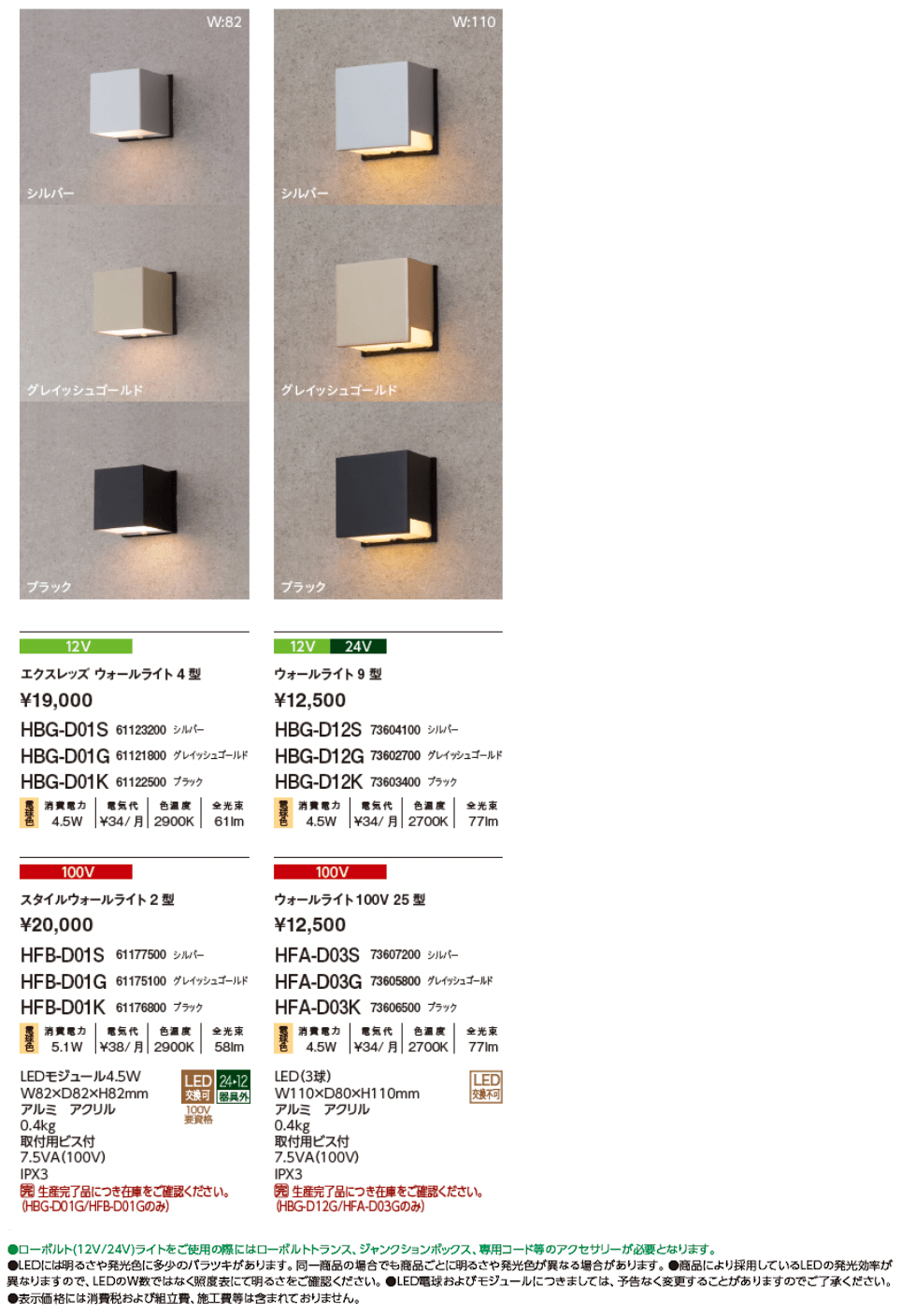 コンパクトウォールライト【2024年版】_価格_2
