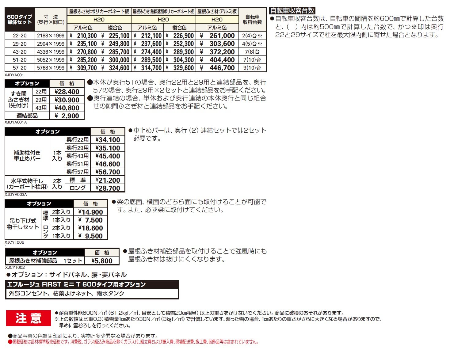 エフルージュ FIRST ミニ T 600タイプ 単体セット【2024年版】_価格_1