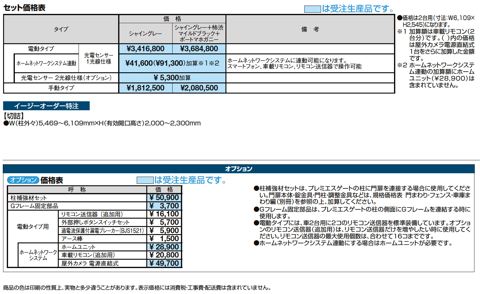 プレミエスゲート ワイド TA型【2024年版】_価格_1