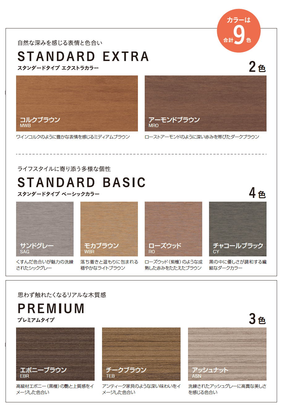 人工木デッキ ヴィラウッド【2023年版】_バリエーション_1